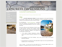 Tablet Screenshot of concreteimpressionsireland.com